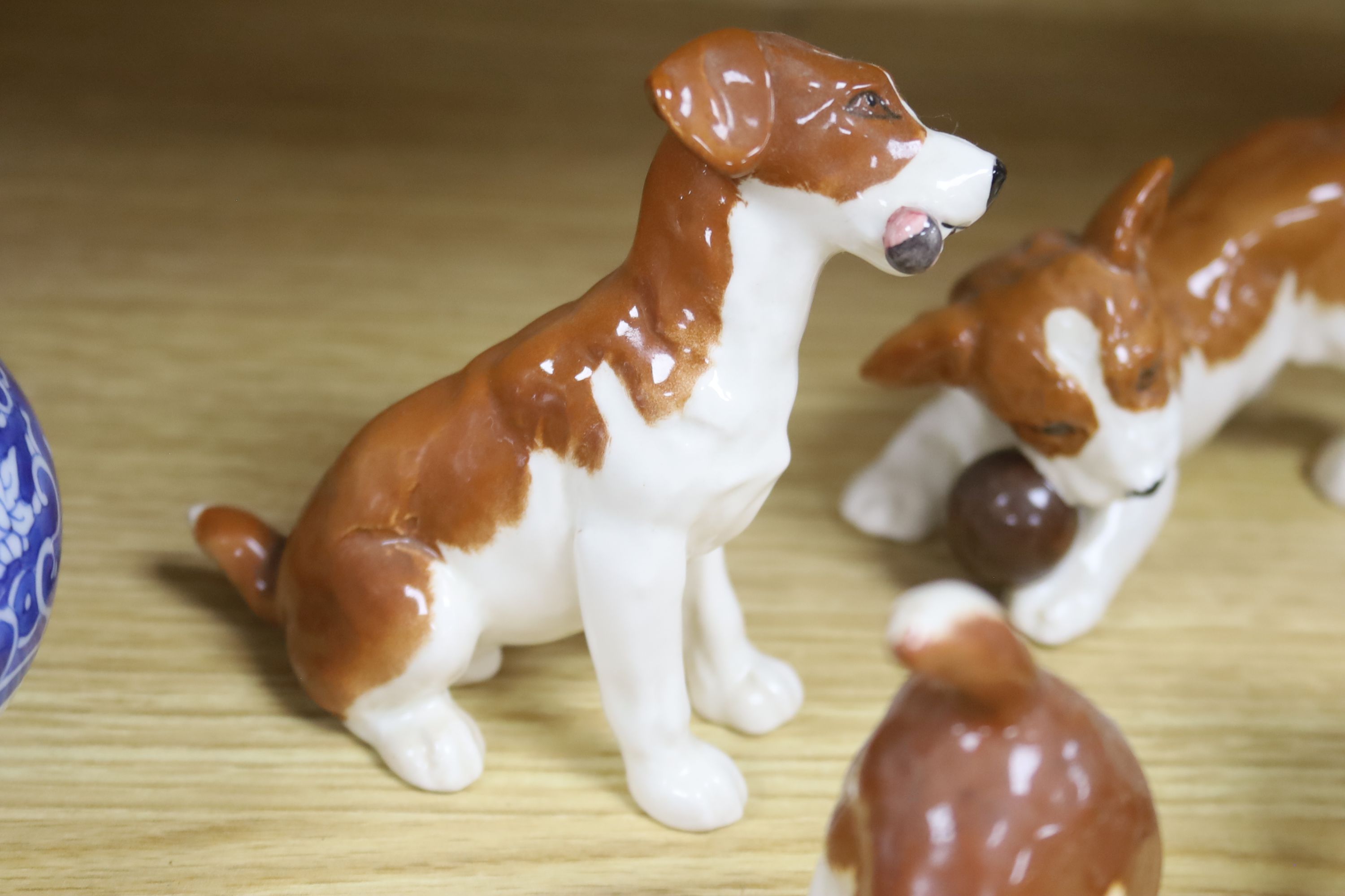 A group of Beswick dogs